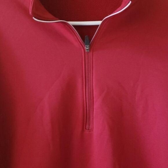 Nike Golf Mens Therma-Fit Pullover Sweatshirt Large Red - Picture 2 of 7